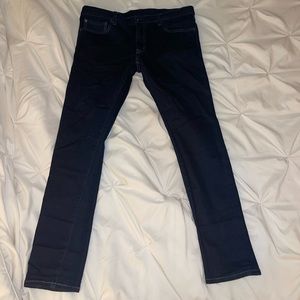 Uniqlo Men's Skinny Jeans - Dark Blue